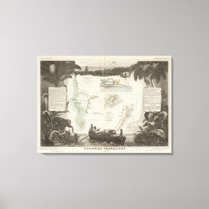 Toile Colonies françaises en Afrique