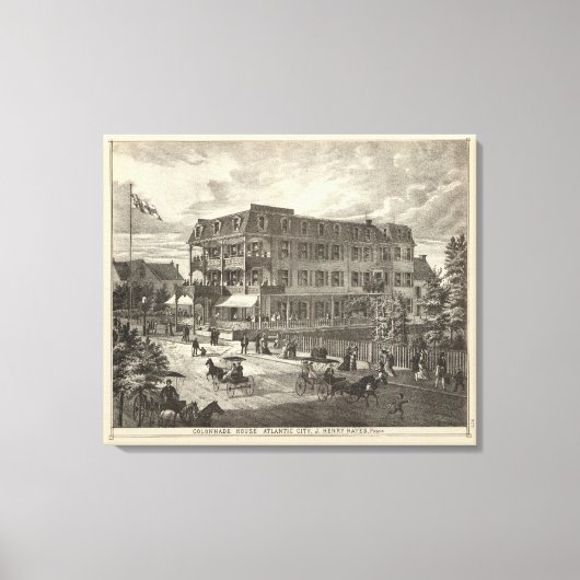 Toile Colonnade House, Atlantic City (Recto)