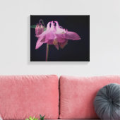 Toile Colonne rose intense - Fleur de fond (Insitu(Salon))