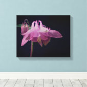 Toile Colonne rose intense - Fleur de fond (Insitu (Plancher de Bois))