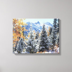 Toile Colorado, montagnes de San Juan, Première neige