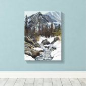 Toile Colorado Winter Glow: Estes Park (Insitu (Plancher de Bois))