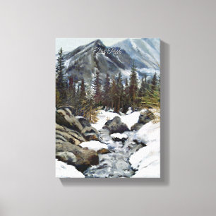Toile Colorado Winter Glow: Estes Park