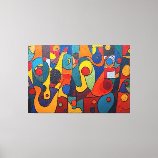 Toile Colorcube 1 Cubisme coloré Canvas Imprimer (Recto)