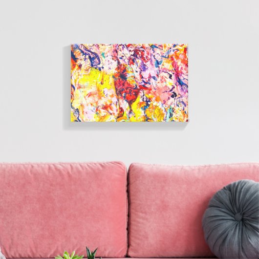 Toile Coloré Abstrait Expressionnisme Peinture Canvas Pr (Insitu(Salon))