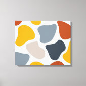 Toile Coloré, cool, tendance, bio géométrique moderne (Recto)