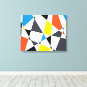 Toile Coloré, cool, tendance, formes géométriques modern (Insitu (Plancher de Bois))