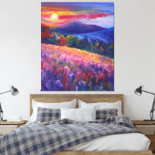 Toile Coloré Sunset Mountain Range Mur Art (Insitu(Chambre))
