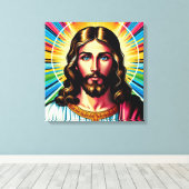 Toile colorée de Jésus ! (Insitu (Plancher de Bois))