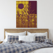 Toile colorée Disco Arbre et Lune (Insitu(Chambre))