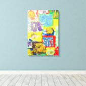 Toile Colorful Abstract Blocks (Insitu (Plancher de Bois))