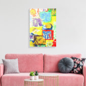 Toile Colorful Abstract Blocks (Insitu(Salon))