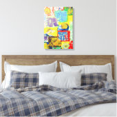 Toile Colorful Abstract Blocks (Insitu(Chambre))