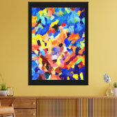Toile Colorful Abstract finger painting art (Insitu(Salon))