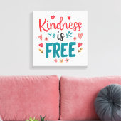 Toile Colorful and Uplifting Kindness Slogan (Insitu(Salon))