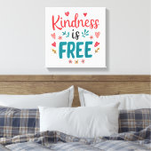 Toile Colorful and Uplifting Kindness Slogan (Insitu(Chambre))