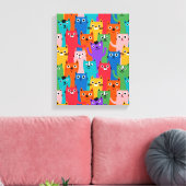 Toile Colorful cats (Insitu(Salon))