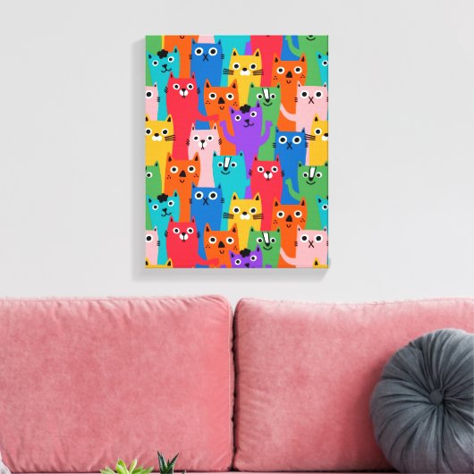 Toile Colorful cats (Insitu(Salon))