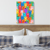Toile Colorful cats (Insitu(Chambre))