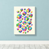 Toile Colorful Cubes (Insitu (Plancher de Bois))