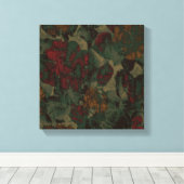Toile Colorful flower camouflage (Insitu (Plancher de Bois))