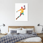 Toile Colorful Handball Player (Insitu(Chambre))