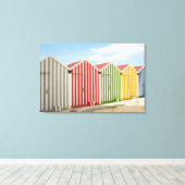 Toile Colorful Huts (Insitu (Plancher de Bois))