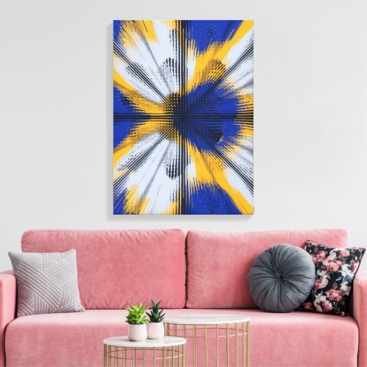 Toile Colorful Interference Pattern  (Insitu(Salon))