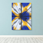 Toile Colorful Interference Pattern  (Insitu (Plancher de Bois))