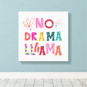 Toile Colorful no Drama Llama (Insitu (Plancher de Bois))