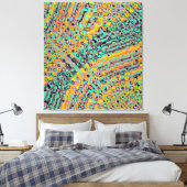 Toile Colorful Quantum physics wave pattern  (Insitu(Chambre))
