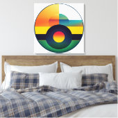 Toile Colour Composition 59 - Wrapped Canvas Art Print (Insitu(Chambre))