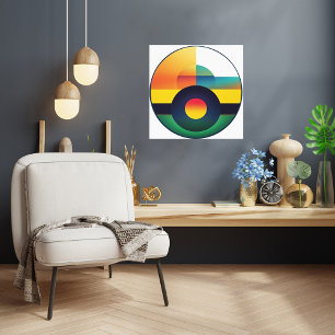 Toile Colour Composition 59 - Wrapped Canvas Art Print