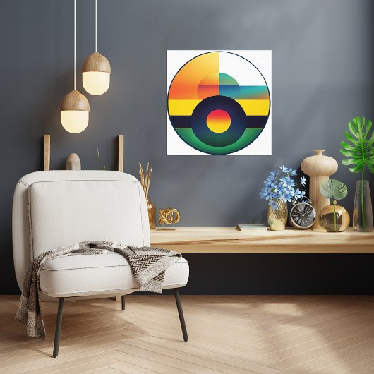 Toile Colour Composition 59 - Wrapped Canvas Art Print