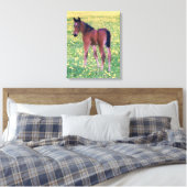 Toile Colt dans le champ de Dandelion (Insitu(Chambre))