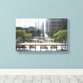 Toile Columbus Circle New York City Photo (Insitu (Plancher de Bois))