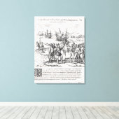 Toile Columbus dans ce qui a été appelé pour la première (Insitu (Plancher de Bois))