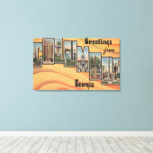 Toile Columbus, Géorgie - Scènes de grandes lettres (Insitu (Plancher de Bois))