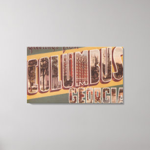 Toile Columbus, la Géorgie - grandes scènes 2 de lettr