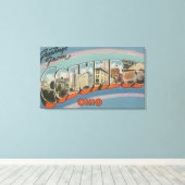 Toile Columbus, Ohio - Grandes Lettres Scènes 4 (Insitu (Plancher de Bois))