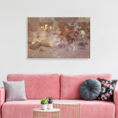 Toile Combat au Roundup Saloon par Bill Gollings (Insitu(Salon))