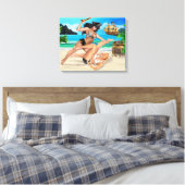 TOILE COMBAT DE FILLE PIRATES (Insitu(Chambre))