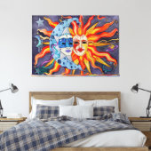 Toile Comédie et Tragédie Célestes (Insitu(Chambre))