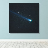 Toile Comète dans le ciel nocturne (Insitu (Plancher de Bois))
