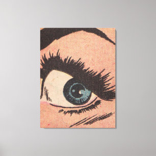 Toile Comic Roy Lichtenstein Style Blue Eye