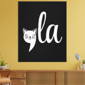 Toile Comma La Kamala Harris - mère de chat pour Kamala (Insitu(Salon))