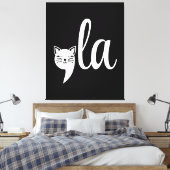 Toile Comma La Kamala Harris - mère de chat pour Kamala (Insitu(Chambre))