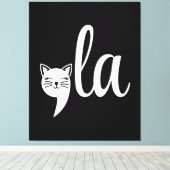 Toile Comma La Kamala Harris - mère de chat pour Kamala (Insitu (Plancher de Bois))