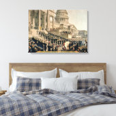 Toile Comme ils semblaient participer à l'inauguration (Insitu(Chambre))