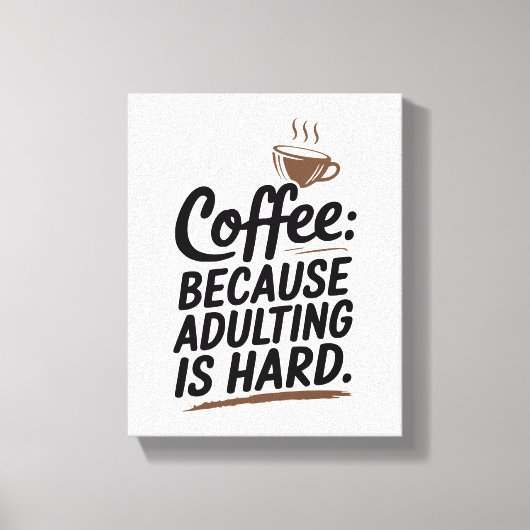 Toile Commencez votre journée avec ce thème de café (Recto)